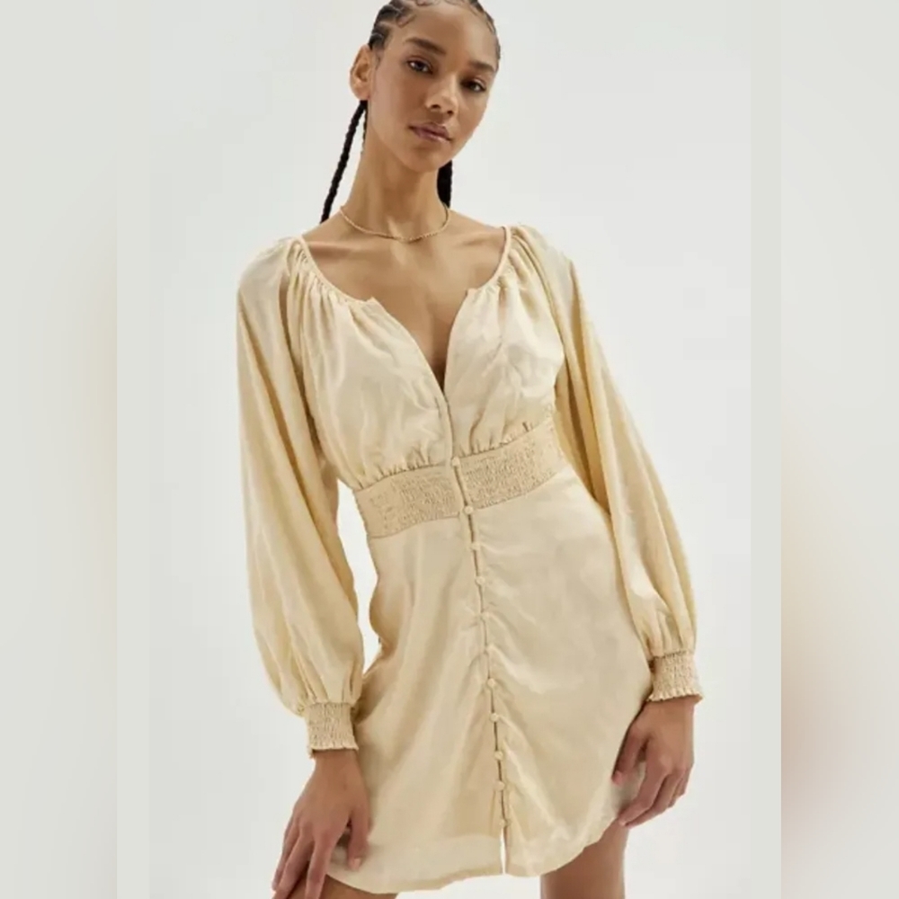 Urban Outfitters Rebecca Long Sleeve Mini Dress